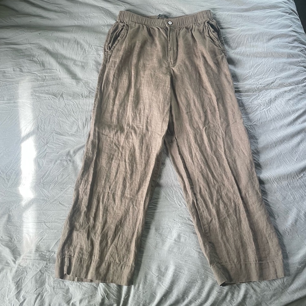 Tahari Tan Chinos Relaxed Fit Lightweight
